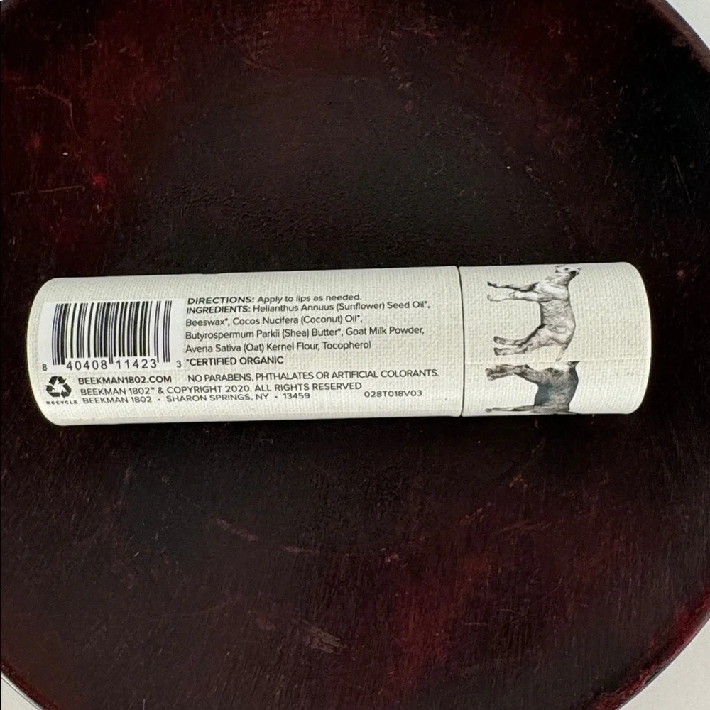 Beekman 1802 Lip Balm Duo Pure Goat Milk + Ginger Cream Cookie New